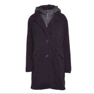 FINAL MARKDOWN NWT Steve Madden Black Teddy Coat